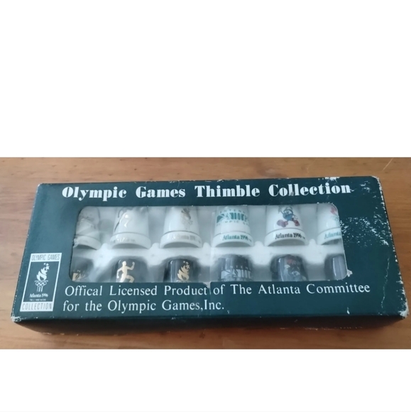 Vintage 1996 Atlanta Olympic Games Thimble Collection Set Of 12 - Picture 1 of 7